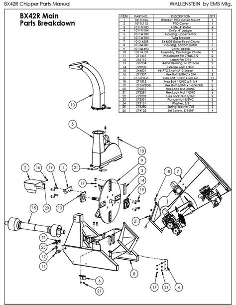 woodchuck chipper parts diagram